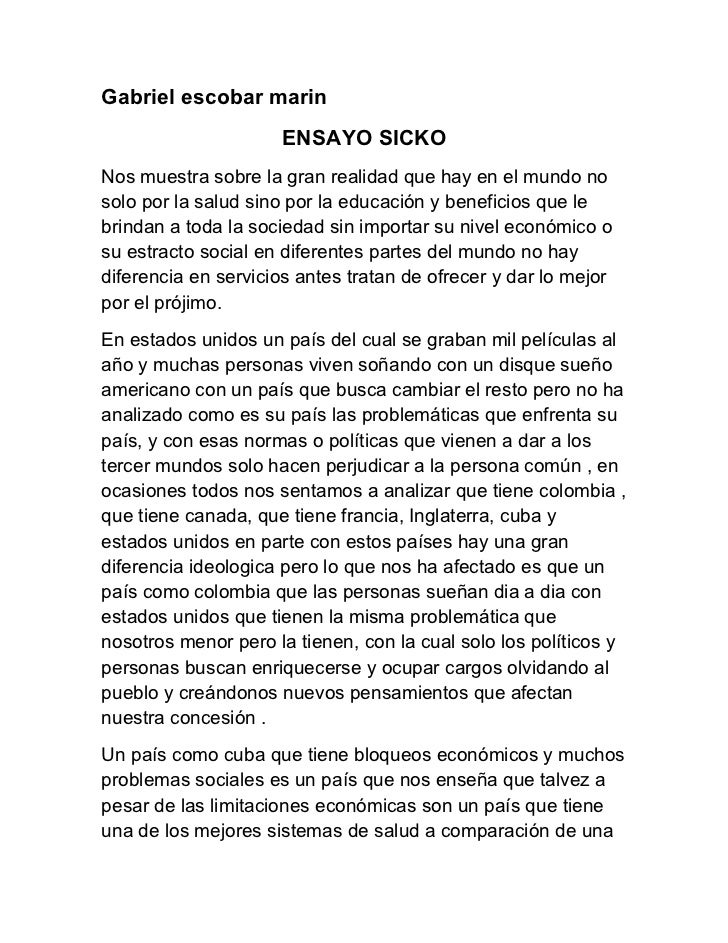 Michael Moore’s Sicko essay Essay — Free college essays